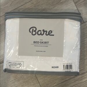 Home White Bed Skirt - King Size